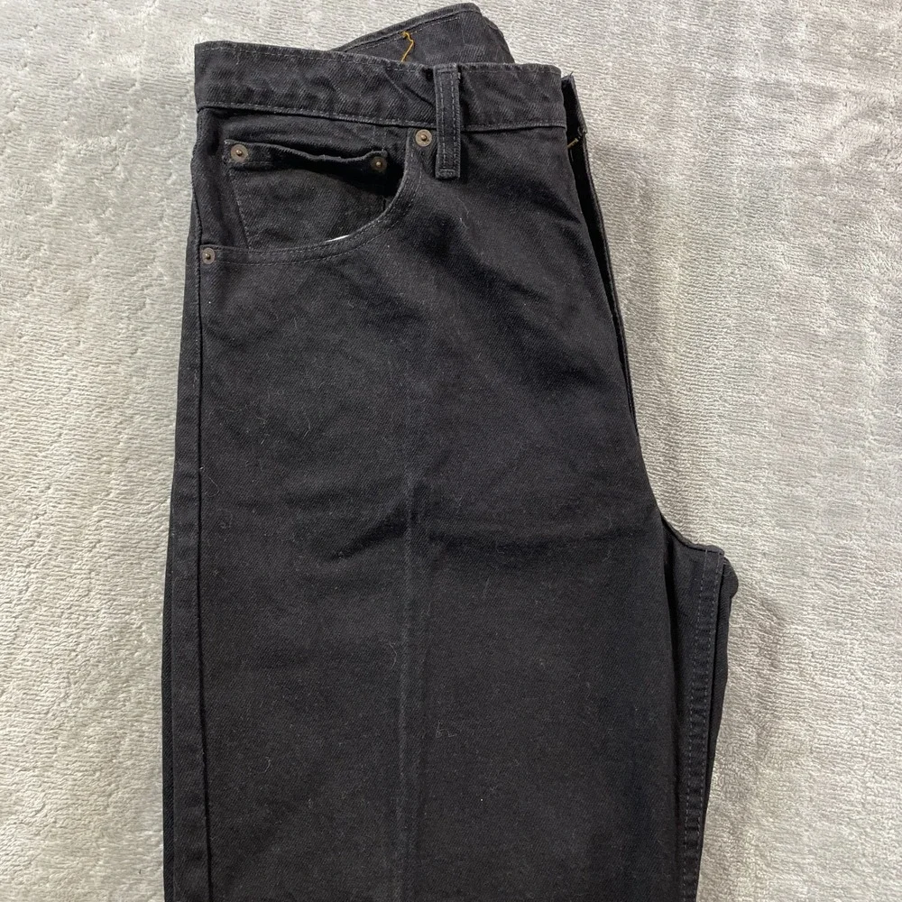 Vintage Levis 550 Jeans Mens 36x32 Black Relaxed Tapered‎ Canada Grunge Punk